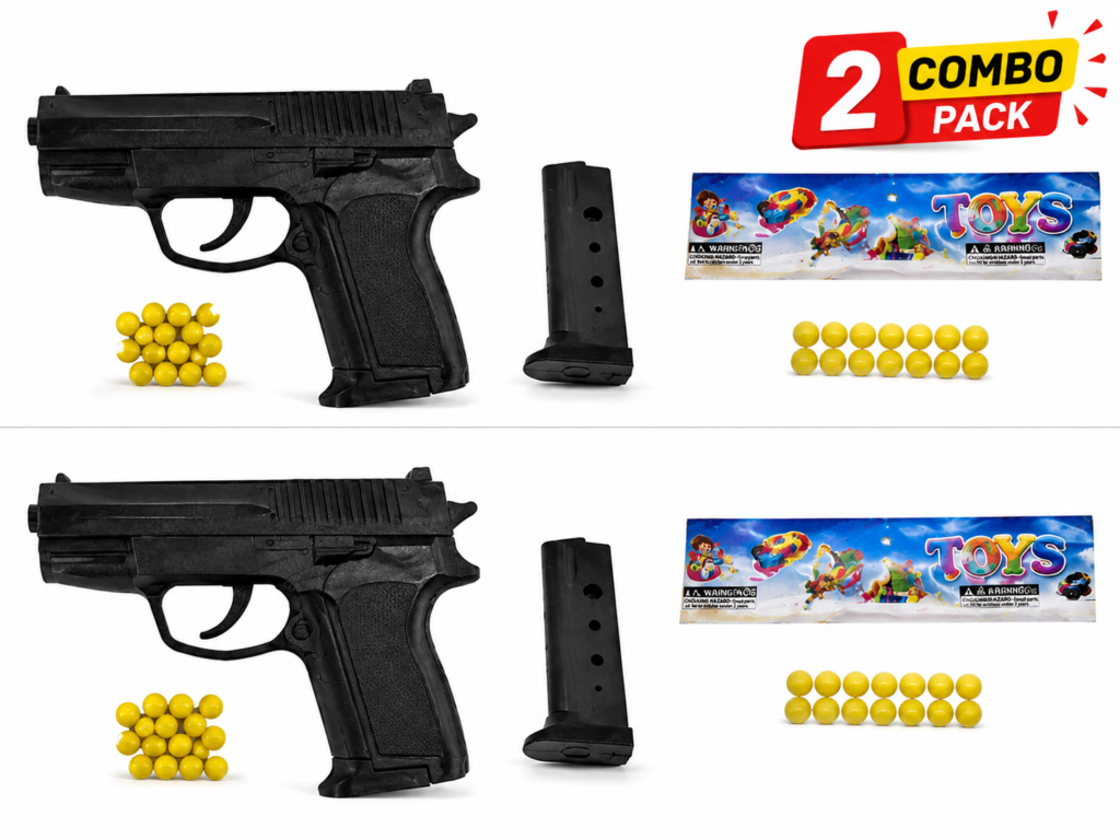 2 Pack Toy Pistol Combo Set